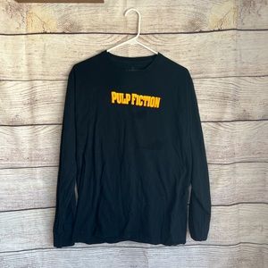 Pulp Fiction Mens black graphic long sleeve sz M